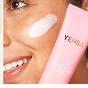 Yensa Pink Lotus Peptide Renewal Face Cream, 8 Powder Pink Essence 1.7 FLoz/50ml